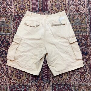 VTG 00s PLUGG CO Cargo Shorts Mens 34 Beige Skate Jeanswear Utility Pockets